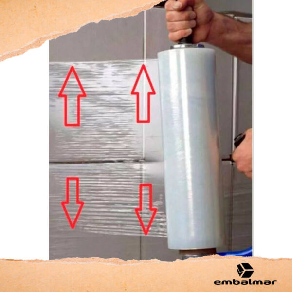 Aplicador Stretch Manual de Metal para embalagem e paletização.