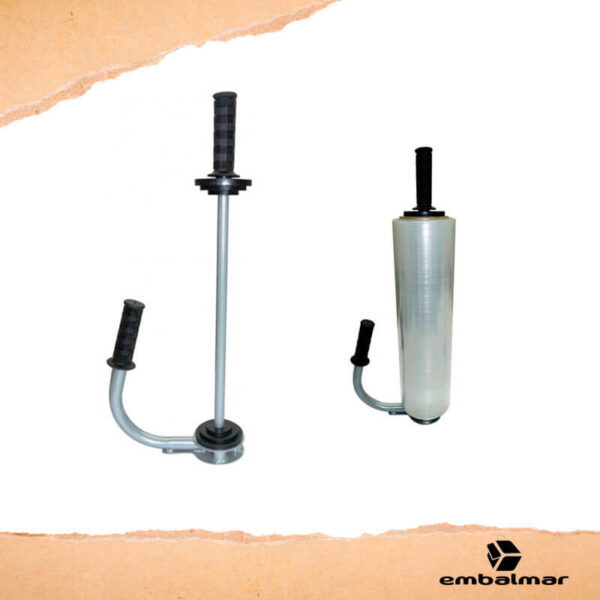 Aplicador Stretch Manual de Metal para embalagem e paletização.