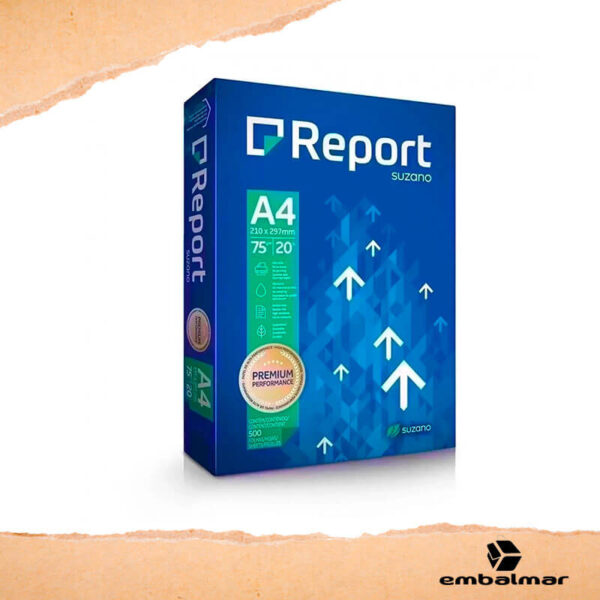 Resma de Papel Sulfite A4 Report Premium 75g 210x297mm